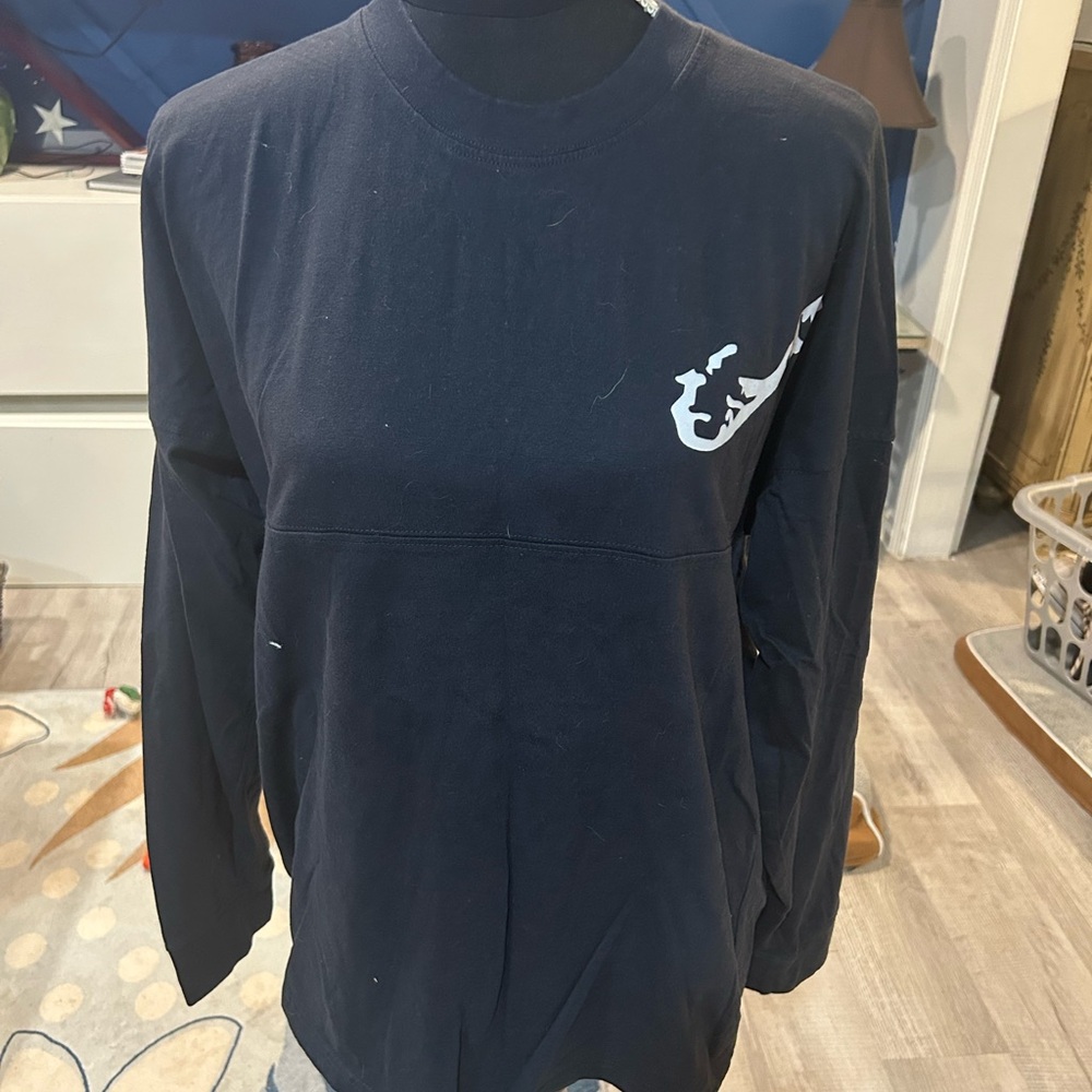 Navy Blue Long Sleeve Shirt with White Logo America Cup Burmuda